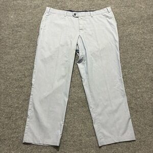 Hiltl Contemporary‎ Mens Dress Pants EU 27 Light Blue Striped Mid Rise Stretch
